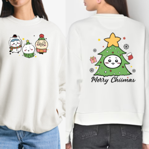Cute Double-sided Chiikawa Merry Chiimas Shirt, Cute Japanese Anime Manga Inspired Shirt
