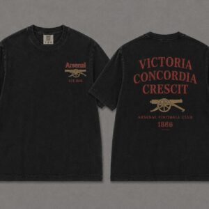 Arsenal Cannon Tee, Vintage Football Shirt, Gunners Gift