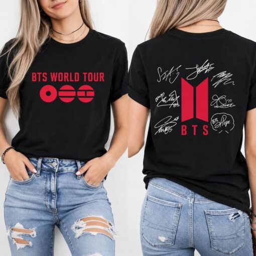 BTS World Tour 2026 T-Shirt, Kpop Merch, BTS Army Fan Gift, BTS Signature Tee