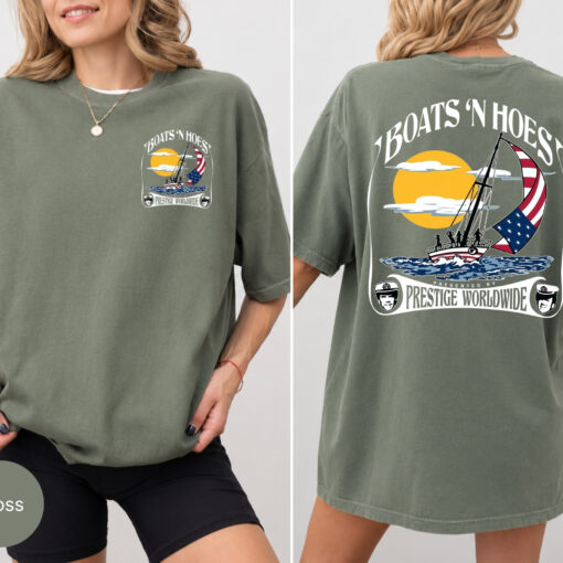 Comfort Colors Boats 'N Hoez Summer Step Brothers Movie Shirt, Retro Funny Movie Tee
