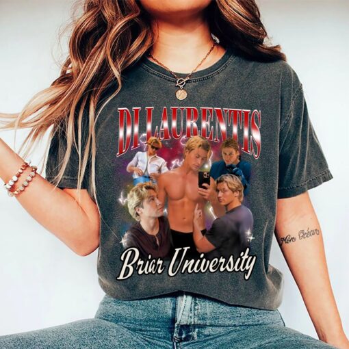 Vintage Di Laurentis Briar University Shirt, Hockey Team Tank Top, Hockey Romance Book Shirt, Di Laurentis Hockey Tee