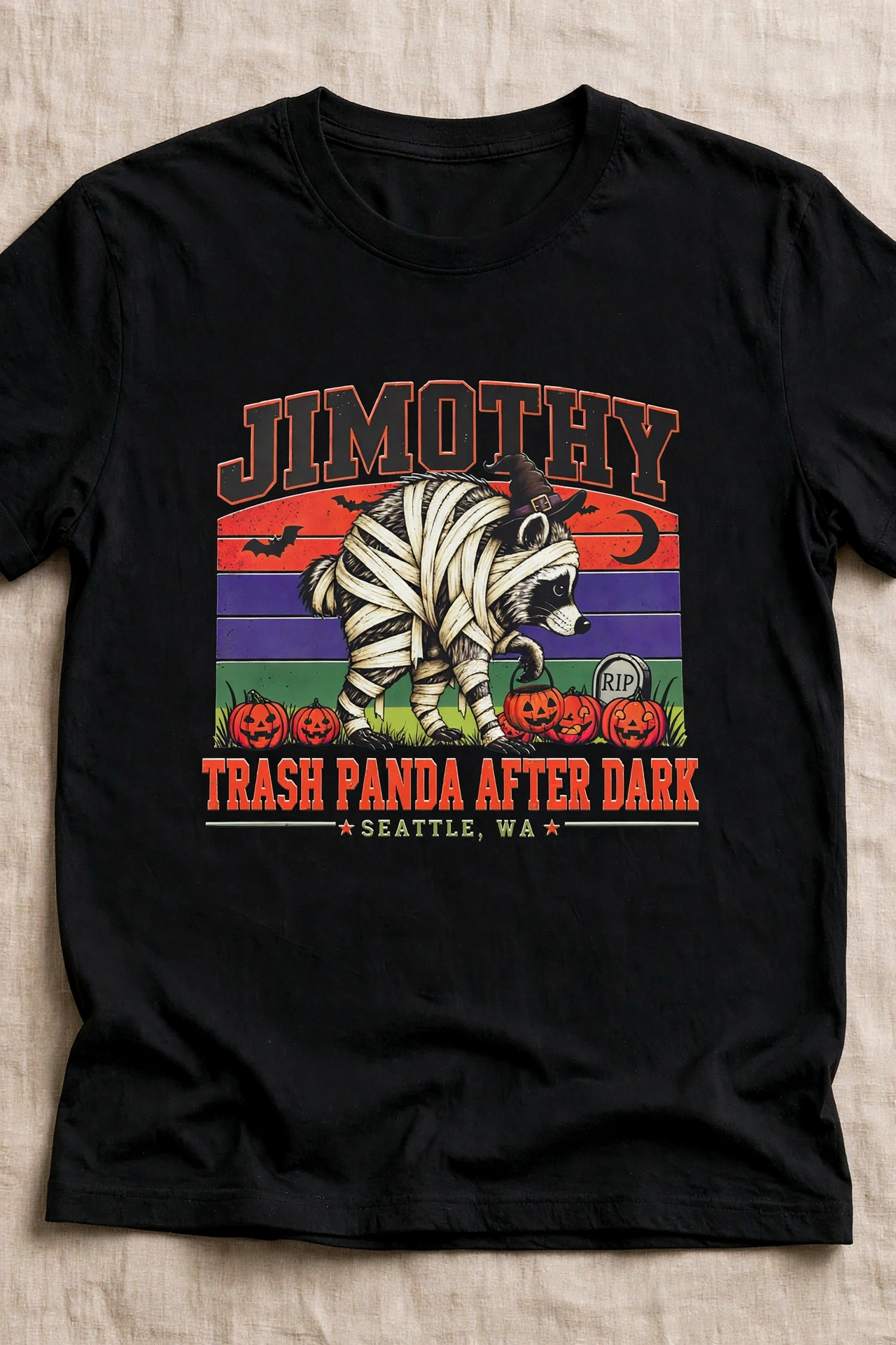 Comfort Colors Jimothy Raccoon Viral Shirt, Halloween Seattle Raccoon Shirt