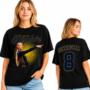Funny Sophie Cunningham 8 Point Vintage Basketball Shirt