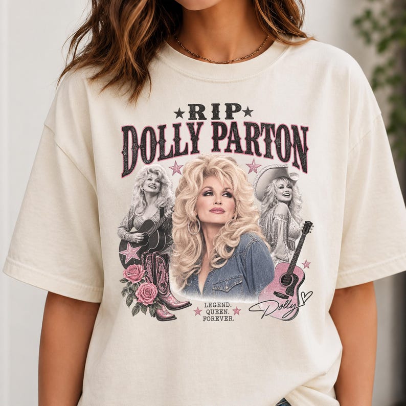 Dolly Parton RIP Shirt, Dolly Parton Memorial Shirt, Country Music Legend Tribute Tee